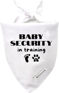 Realeaf Baby Security in Training Dog Bandanas Pet Scarf for Small Dogs Pregnancy Announcement Pet Accessories Pregnancy Reveal Ideas (Baby Security in Training, Small)