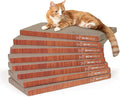 Cat Scratcher Cardboard, Reversible Scratcher, Durable & Long-Lasting, Cat Cardboard Scratcher, Cat Scratching Board, Scratch Pad for Indoor Cats, 8 Pcs, Brown