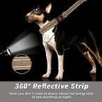 Martingale No Pull Dog Collar for Large Medium Small Dogs, Heavy Duty Nylon Reflective Adjustable Anti Pull Slip Collar with Buckle for Training Walking M Khaki