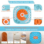 Dog Puzzle Toys, Interactive Treat Puzzle Dog Toy for IQ Training & Mental Stimulating, Squeaky Design for Large, Medium, Small Dogs