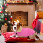 Warm Extra-Large Dog Coat, Pink XL Windproof Cold Weather Snow Jacket for Golden Retriever, Labrador Retriever, Husky