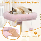 PETSITE Multi-Level Cat Tree, 58 Inches Tall with Sisal Scratching Posts, Condo, Hammock, Dangling Balls, Jumping Platforms, and Cozy Top Perch, Ideal for Indoor Cats to Play and Rest (Pink)