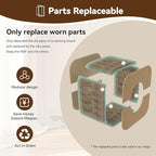 Cat Scratcher House, Cozy Cardboard Design, Safe and Secure for Kittens, Eco-Friendly,Plain Board (Square)