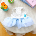 Furbabycare® Elegant Sweet Fashion Puppy Dog Blingbling Princess Skirt Pet Dog Lace Cake Camisole Tutu Dress I-Blue X-Small