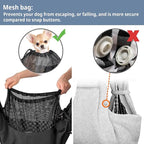 CUBY Dog and Cat Sling Carrier - Small Dog Carrier Sling with Adjust Strap & Zip Pocket, Hands Free Soft Dog Slings for Small Dogs Cats Puppy Pets Outdoor Travel Safety Purse Bag