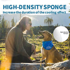 ALL FOR PAWS Cooling Bandana for Dogs, Blue, M(Neck Girth 38-46 cm), Dog Collar