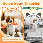 2 Pack Dog Toys for Aggressive Chewers - Interactive Dog Toys, Interactive Puppy Dog Chew Toys with Squeaker & No Stuffing Dog Puzzle Toy (Suitable for Small and Medium Dogs)