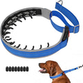 Mayerzon Martingale Dog Collar for Pulling, Patented No Pull Training Walking Collar with Buckle for Medium Large Dogs Bulldog Pitbull German Shepherd, Reflective, Adjustable(M, Dark Blue)