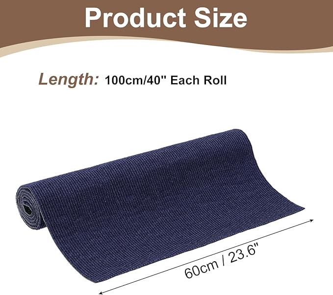 uxcell Self-Adhesive Cat Scratching Mat, 1 Roll 39.4" x 23.6" Couch Protector from Cat Claws for DIY Sofa, Wall, Doors, Cut Anti Cat Scratch Pad Carpet Mat, Dark Blue
