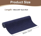 uxcell Self-Adhesive Cat Scratching Mat, 1 Roll 39.4" x 23.6" Couch Protector from Cat Claws for DIY Sofa, Wall, Doors, Cut Anti Cat Scratch Pad Carpet Mat, Dark Blue