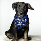 I Love My Dad Dog Bandana Gift for Dog Lover - Triangle Pet Scarf Decorations Accessories