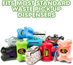 Bags On Board Dog Poop Bags - Strong, Leak Proof Dog Waste Bags - 9 x14 Inches, 315 Multi-Colored Bags