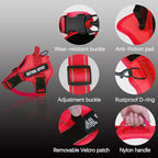 voopet Service Dog Harness, Emotional Support Pet Vest Harness, Reflective Breathable & Adjustable No Pull ESA Harness for Small Medium Large Dogs (with 4 PCS Removeable Tags),X Small (Pack of 1)