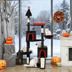 78" Cat Tree Cat Tower with Coffin Bed(77.6 inch)