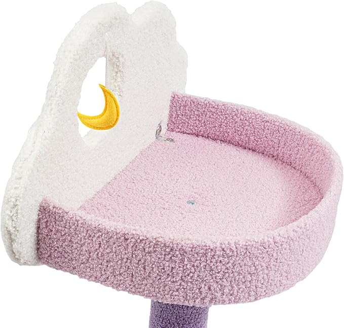 59in Cat Tree Tower for Indoor Cats, Cat Furniture Activity Center w/Cat Litter, Jumping Platform, Cat Ball