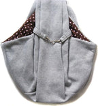 Pet Sling Carrier Bag Travel Tote for Cats Dogs, Up to 16 lbs (Gray)
