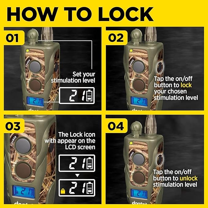Dogtra 1900S Wetlands Boost & Lock Remote Dog Training E-Collar Ergonomic 3/4-Mile Range, Waterproof, Rechargeable, High-Output, Camouflage