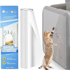 Cat Furniture Scratch Protector, Self-Adhesive Transparent Tape, Clear Scratch Guard for Sofa, Door & Furniture Protection (20x500cm)