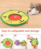 Bissap Pop Up Cat Cube, Collapsible Cat Hideouts Play House Peek Too Cat Cave Tent with 3 Holes for Indoor Outdoor Kittens Cats Puppies Rabbits Hideaway Bed Toy