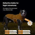 FUAMEY Dog Puffer Jacket for Large Dogs,Dog Cold Weather Coats Winter Dogs Down Jackets Waterproof Pet Snowsuits Warm Puppy Winter Vest Turtleneck Pets Adjustable Jackets Coats Mustard Yellow L