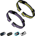 Aikko 2 Packs Professional-Grade Replacement Strap for Electronic Dog Collar - Adjustable Training Collar with Secure Buckle for All Breeds, Compatible with Most E-Collar Systems (Yellow & Purple)