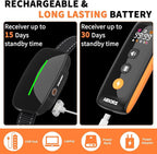 Dog Shock Collar with Remote - 4000Ft Dog Training Collar for Small Medium Large Dogs 10-120lbs, Waterproof Rechargeable E Collars for 2 Dogs with Beep Vibration (1-99) and Humane Shock (1-99) Modes