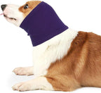 Nanaki Dog Hood Calming Ear Wrap, Quiet Headband Head Cover Dog Snood Doggy Ear Fireworks Muffs, The Grooming and Force Drying Pet Protector for Anxiety Relief Calming Doggy Head Covers for Noise