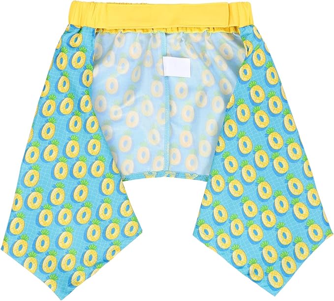 HDE Dog Swim Trunks Hawaiian Board Shorts Beach Pool Swimsuit for XS to XXL Dogs Pineapple Floats - XS