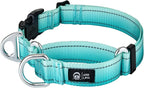 Martingale Collar for Dogs Large Medium Small Heavy Duty Buckle Dog Collar with Tag Ring Reflective Nylon Gradient Dog Collar No Pull Training Collar