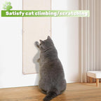 Natural Sisal Cat Scratcher Mat, Wall Scratcher Carpet, Cat Climbing Wall, Large Tall Scratching Post, Sofa Protector, Scratching Mat Pad for Indoor Cats (White, 78.7" Lx15.7 W, 1PC)