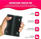 The Original ScratchnAll Animal Scratch Pad, Flexible Acupressure Nubs & Interlocking Design, Very Durable & All-Weather, Great for Domestic, Barnyard and Zoo Animals - USA Made, Black