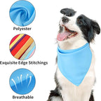 Segarty 60 Pack Pet Scarf, 26.7"x17.3" Triangle Bibs Washable Dog Bandanas Accessories Bulk for Small Medium Dogs Cats Large Puppy, Adjustable Reversible Boy Pets Birthday Kerchief