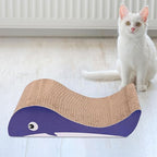 ing Pads Corrugated Scratching Couch Large Reversible Scratching Board er Cardboard for Cats Scratching, Whales, 41cmx21cmx11cm