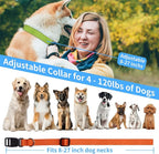 PaiPaitek Automatic Bark Collar with Remote for Large Dog, Up to 3300ft Range Bark and Training Collar Combo, 100% Waterproof Dog Bark Shock Collar with Flashlight