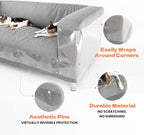 KatSupreme Cat Scratch Furniture Protector - Couch and Sofa Guards - 8 XL Sheets with 64 Pins (8 XL Sheets and 64 Pins)
