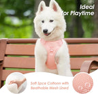 No Pull Dog Harness, Puppy Vest with Front Clip for Small Medium Large Sized Dog(Light Pink,S)