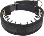 Mayerzon Dog Collar, Patented Martingale No Pull Collar for Small Medium Large Dogs with Buckle for Walking Training, Hidden Design (Black, Large,2.5mm,18.5"-23.5" Neck)