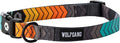 Wolfgang Heavy Duty, Adjustable Dog Collar with Quick Release Nylon Buckle for Walking & Training, ChevTech Print, Large