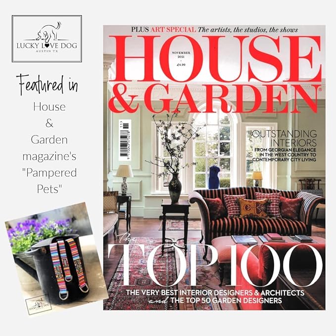 Lucky Love Dog Wide Dog Collar - Adjustable, Durable, Soft Webbing, & Comfortable 1.5 inch Wide Collar for Dogs Male and Female with Strong Buckle - Murphy, Large