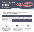 Lucky Love Dog Martingale Dog Collar - Adjustable, No-Slip, Durable, & Soft Webbing Collar for Male and Female Dogs Ideal for Training & Walking - Rosie, Large