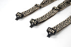 Heavy Duty Dog Collar with Unique Leopard Totem Design Adjustable Durable Nylon Collar, Metal Buckle for Large Dogs Bold Style for Training & Outdoor Adventures (Gold Leopard S)