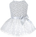 CuteBone Dog Birthday Dress Girl Puppy Skirt Tutu Cat Wedding Outfit Pet Party Clothes for Small Dogs Costume DD17L