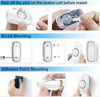Wireless Doorbell, Remote Door Bell Ringer Wireless Long Range 1000FT, Matt Finish, SECRUI Wireless Doorbells for Home with 3 Plug-in Doorbell Chime and 2 Waterproof Ringer Button (White)