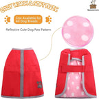 Queenmore Cold Weather Dog Coats Loft Reversible Winter Fleece Dog Vest Waterproof Pet Jacket Available in Extra Small, Small, Medium, Large Extra Large Sizes