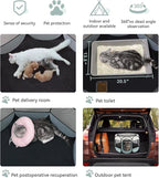 Dog Playpen with 2 Washable Pee Pad, Puppy Pet Cat Playpen Small AnimalsTent Crate Indoor/Outdoor, Portable Pop Up Kennel with Carrying Case(Grey with 2 Pads, Small)