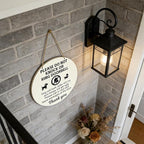 Baby Sleeping Sign For Front Door Do Not Ring Doorbell Sign Wooden Do Not Knock Or Ring Doorbell Signs Baby Sleeping No Doorbell Signs For New Parents Gifts