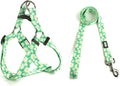 QQPETS Dog Harness Leash Set Adjustable Heavy Duty No Pull Halter Harnesses for Small Medium Large Breed Dogs Back Clip Anti-Twist Perfect for Walking