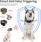 2 Pack No Shock Vibration Bark Collar for Large & Medium Dogs - Safe & Humane Dog Bark Collar with Beep & Vibration, 3 Adjustable Sensitivity Levels, 100% IPX7 Waterproof Black and Black
