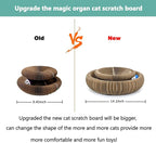 Kitty Curls cat Toy Foldable Magic Organ Cat Scratching Board Cat Ball Adventure The Ultimate Interactive Mental Physical Exercise for Indoor Cats Toy