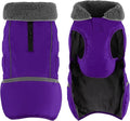 Doglay Dog Coat, Waterproof Dog Jacket Pet Winter Coat for Cold Weather with Thicken Furry Collar, Reflective Puppy Winter Jacket Warm Fleece Lining for Small Medium Large Pets